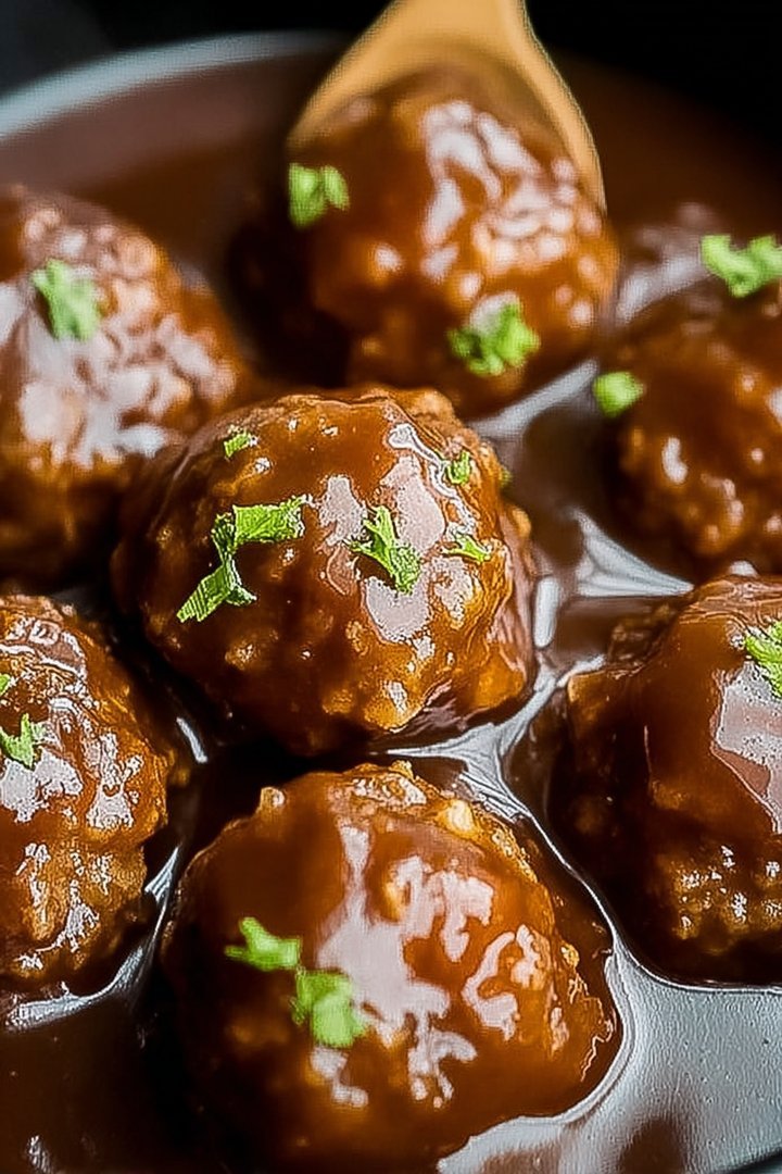 Slow Cooker Salisbury Steak Meatballs (Frozen Meatballs) image 2