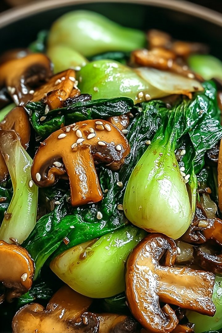 Bok Choy and Mushroom Stir Fry image 2