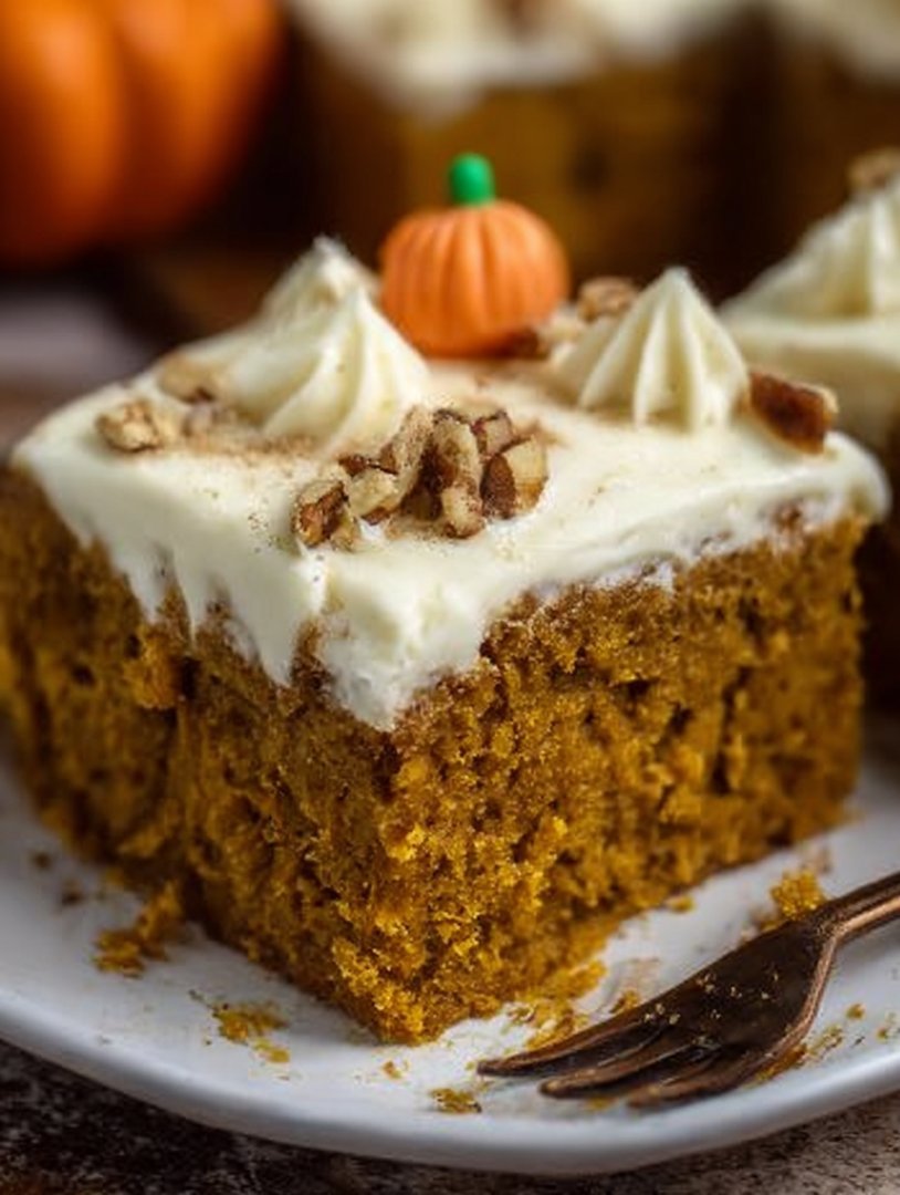 Easy Vegan Pumpkin Spice Sheet Cake - Alrightwithme image 2