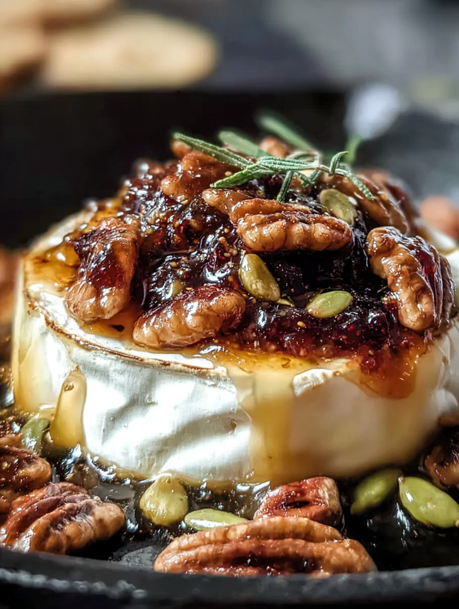 Gooey Baked Brie with Fig Jam - Alrightwithme image 2