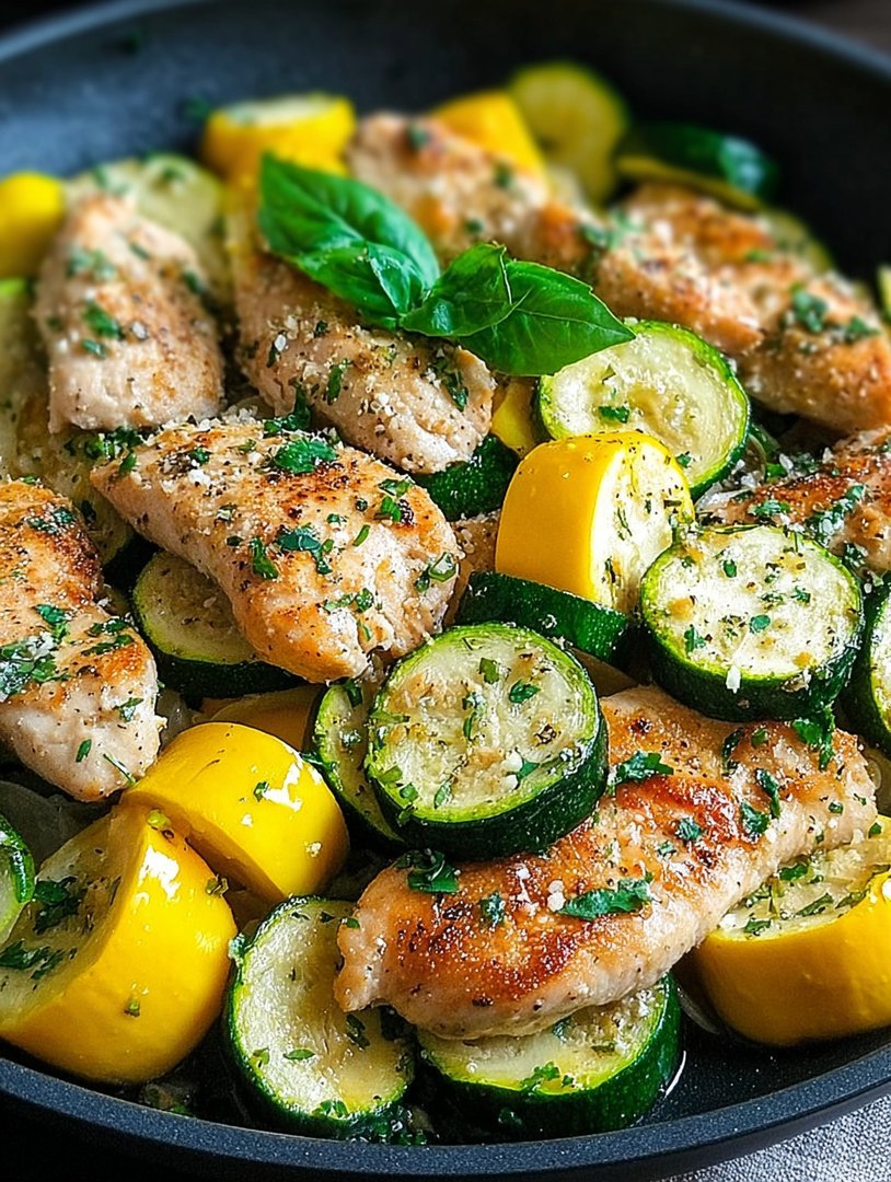 Healthy Chicken Breast with Zucchini and Squash image 2
