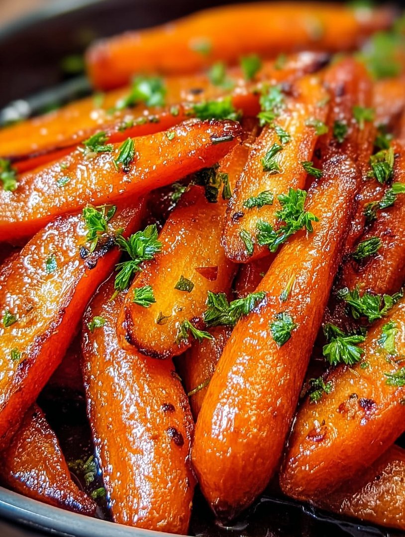 Honey Garlic Butter Roasted Carrots image 2