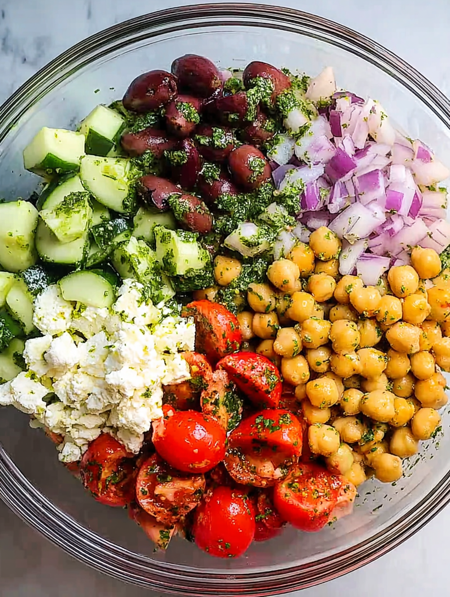 Mediterranean Chickpea Salad Recipe - Alrightwithme image 2