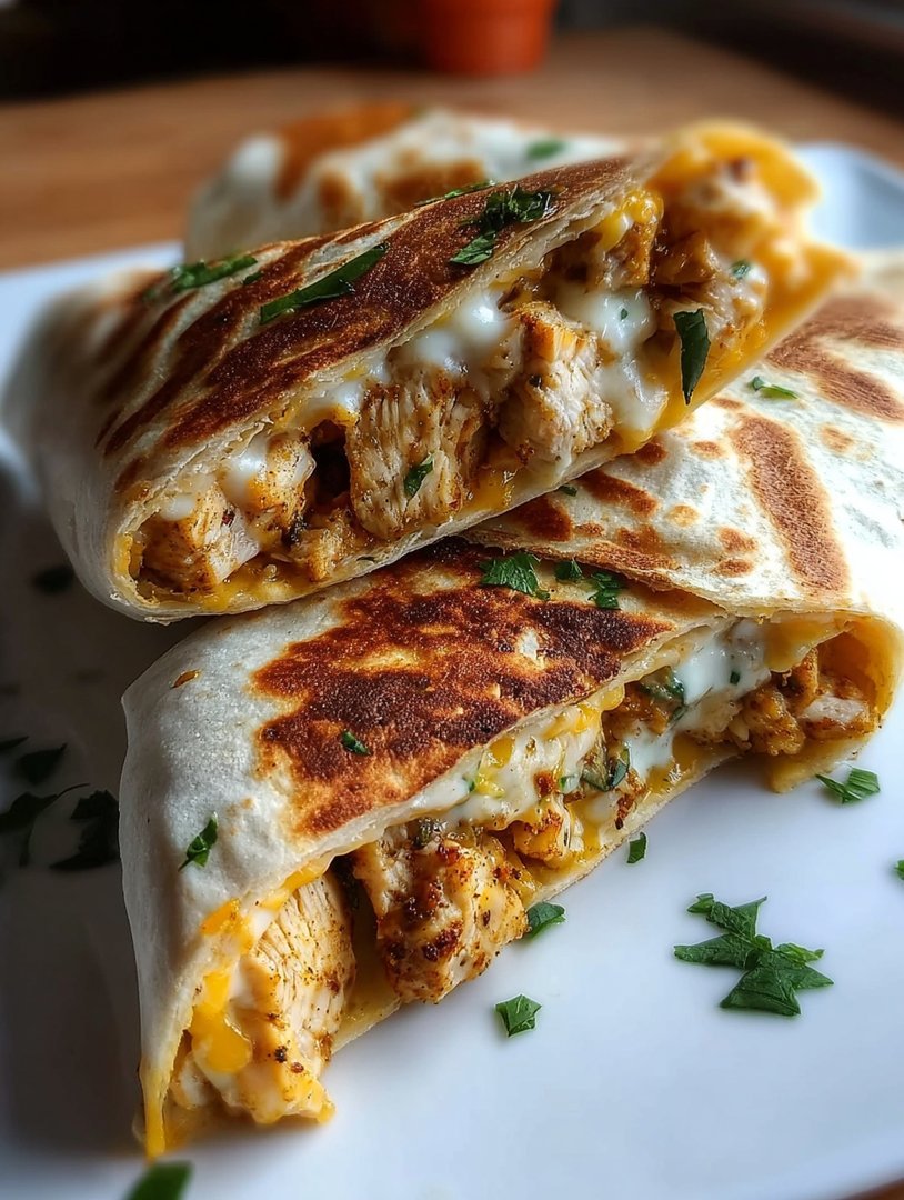 Ooey-Gooey Cheesy Garlic Chicken Wraps You’ll Love! image 2