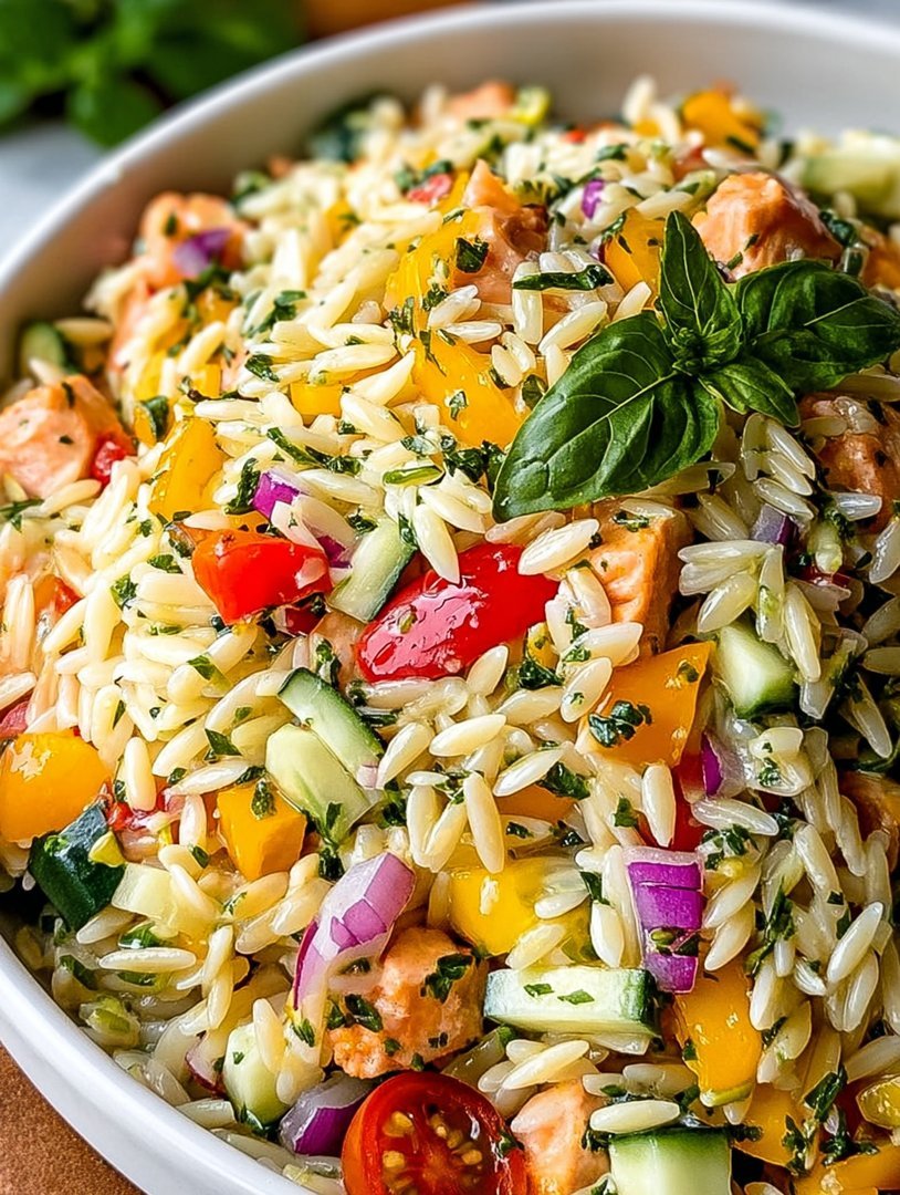 Rainbow Orzo Salad image 2