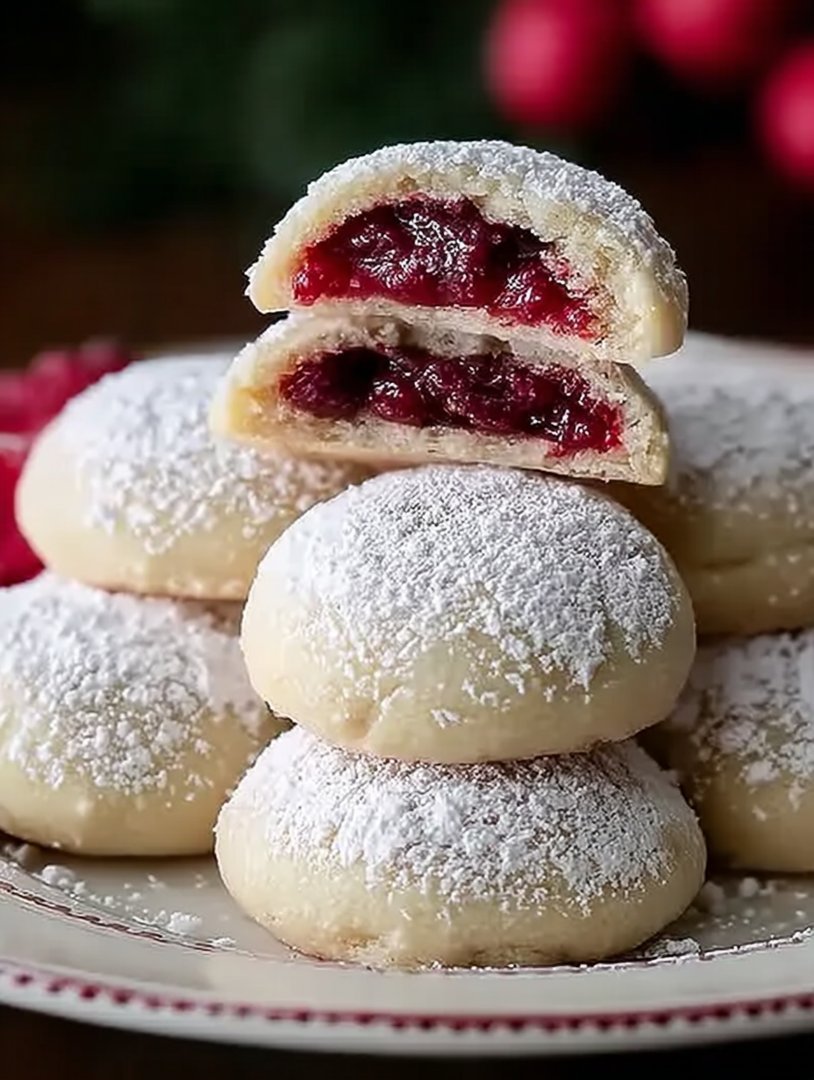 Raspberry-Filled Almond Snow Cookies: An Incredible 5-Ingredient Recipe image 2