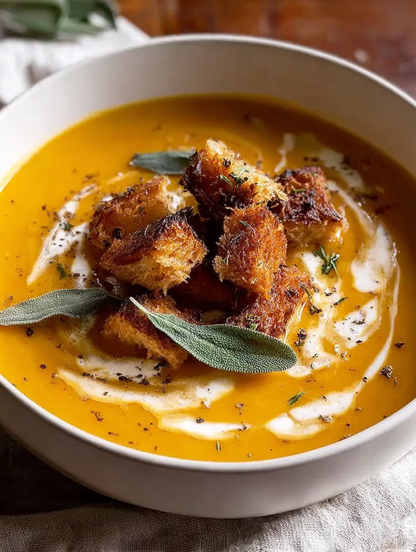 Sage Roasted Butternut Squash Soup - Alrightwithme image 2