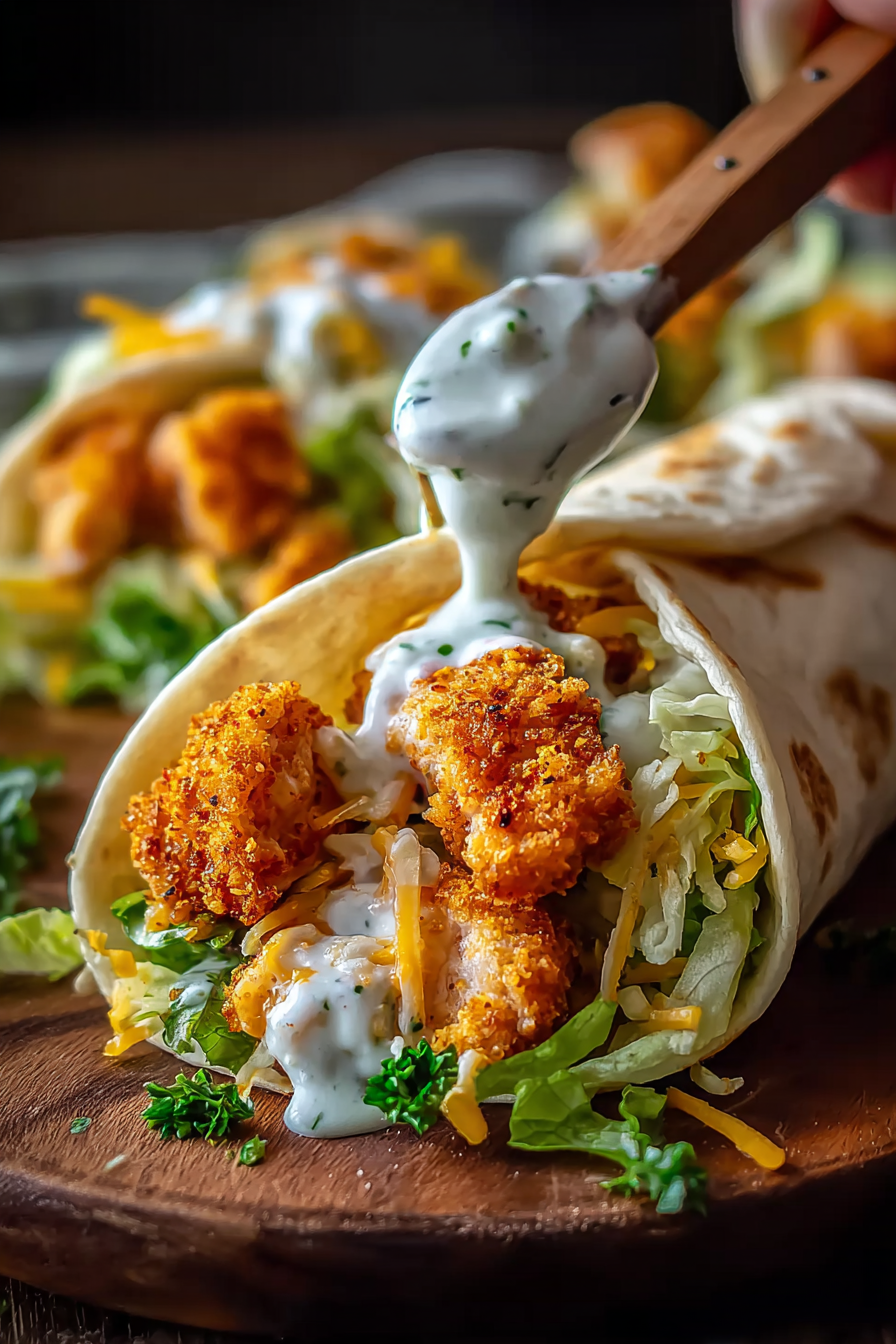 crispy chicken ranch snack wrap image 2