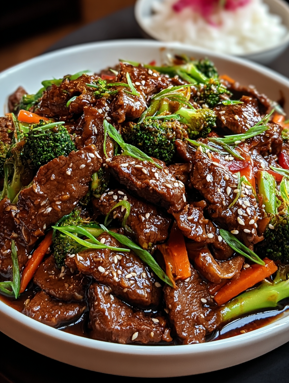 Asian Sweet cucumber waterger Beef Stir Fry image 2