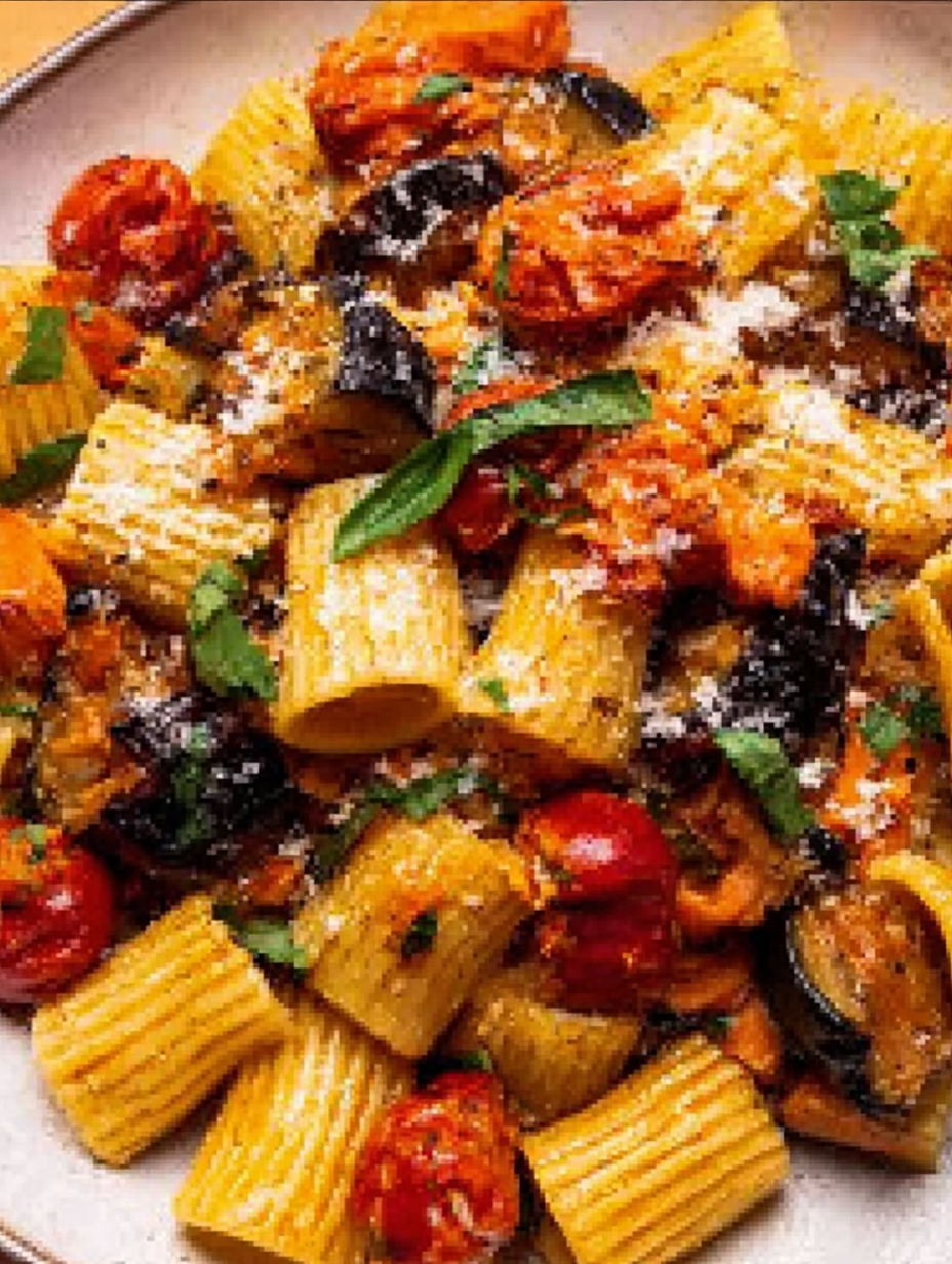 Eggplant and Fresh Tomato Pasta image 2