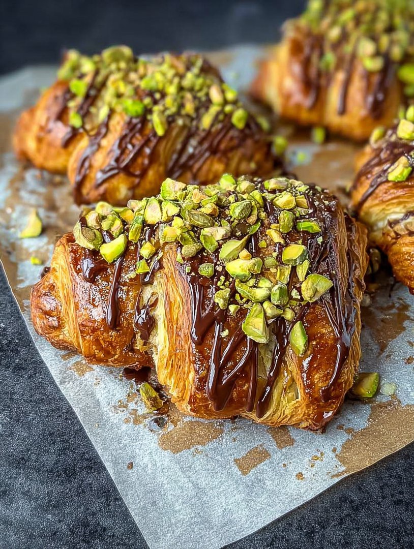 Pistachio Chocolate Croissants Recipe image 2