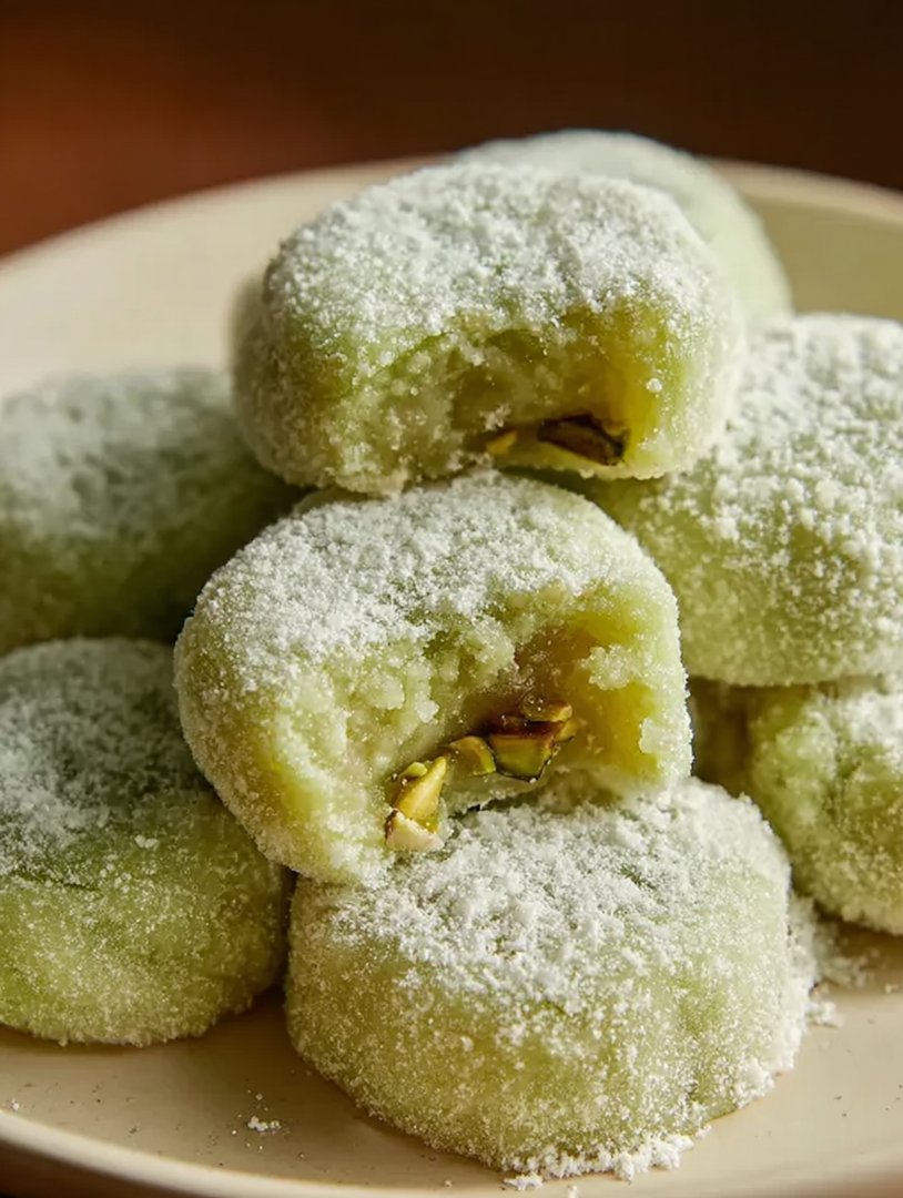 Pistachio Wedding Cookies image 2