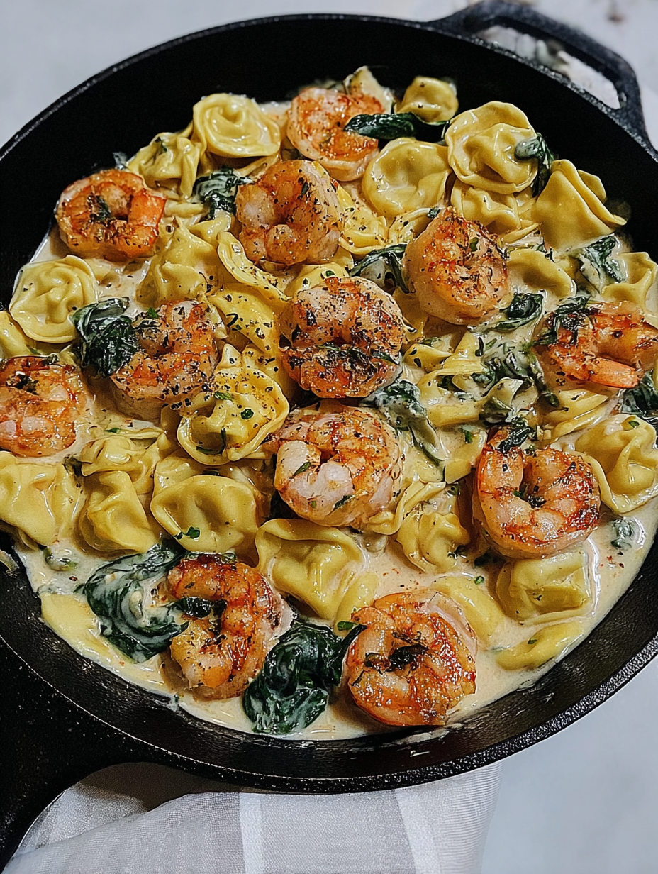 Shrimp Tortellini with Garlic Sauce image 2
