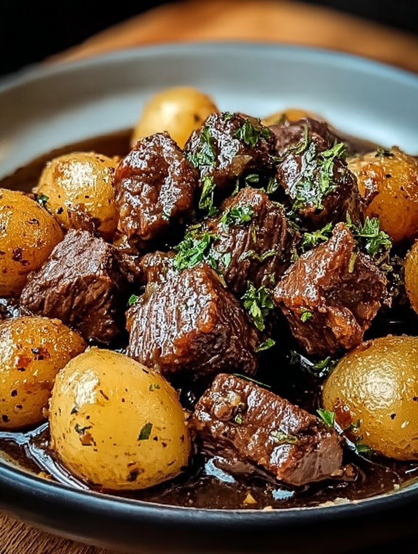 Slow Cooker Garlic Butter Beef Bites & Potatoes: An Amazing Ultimate Recipe image 2