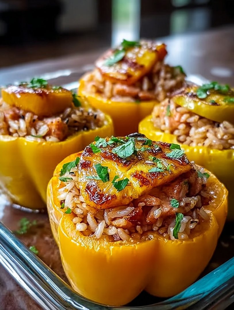 7 Reasons to Try Teriyaki Pineapple Chicken and Rice Stuffed Peppers Tonight image 2
