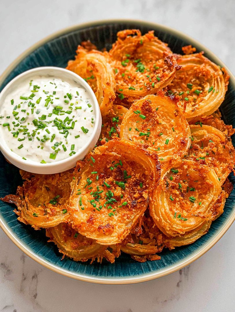 Crispy Parmesan Onion Ring Chips Recipe image 2