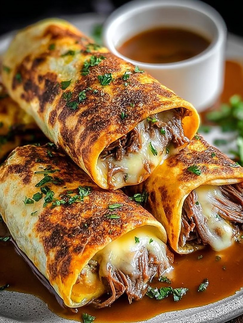 French Dip Tortilla Roll Ups image 2