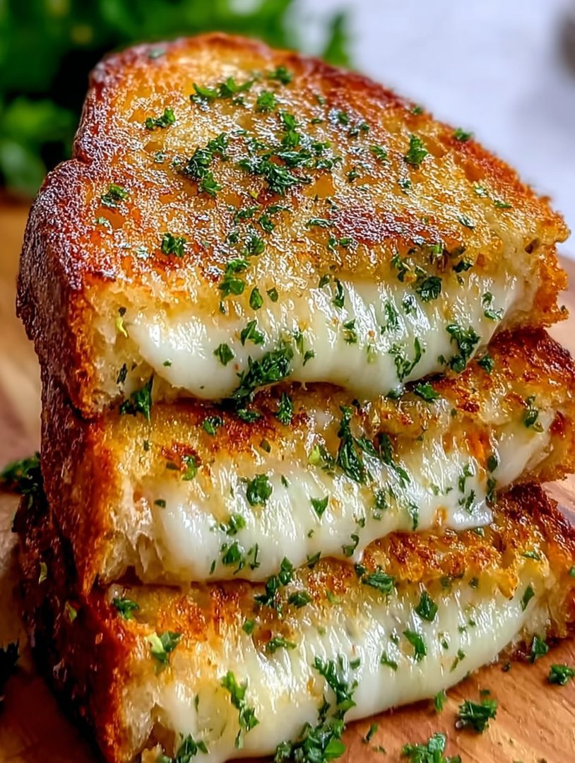 Garlic Bread Grilled Cheese image 2
