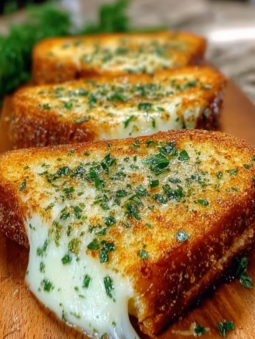Garlic Bread Grilled Cheese image 2