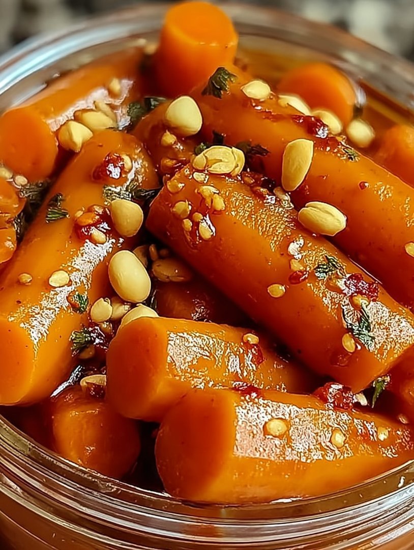 Hot Honey Pickled Carrots image 2