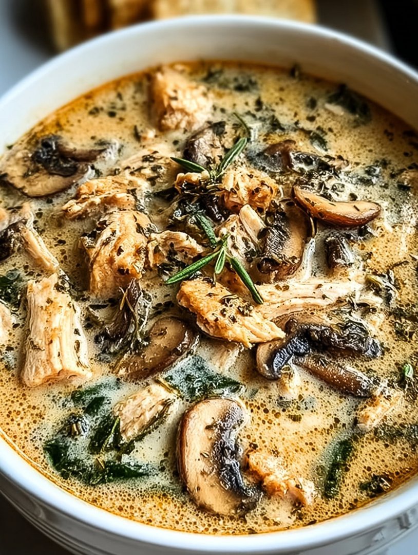 Rotisserie Chicken Mushroom Soup image 2