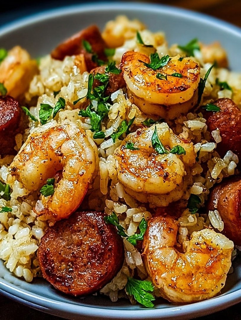 Shrimp and Sausage Dirty Rice image 2